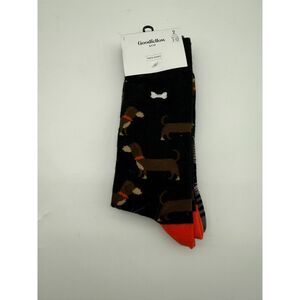 Goodfellow & Co crew socks  dachshund & bones pattern in a cotton blend material
